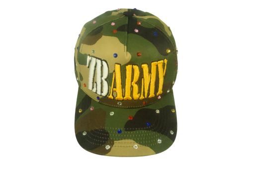 Rhinestone Camo Cap