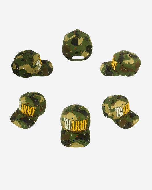 Rhinestone Camo Cap